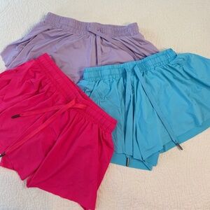 Girls butterfly flowy skort shorts